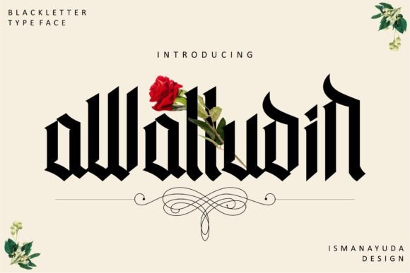 Awaludin: A Unique Eastern-Inspired Font for Creative Projects
