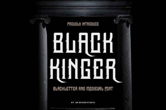 Black Kinger: The Bold Lettered Blackletter Font