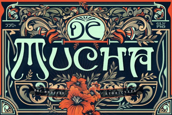 De Mucha: Bold Blackletter for Modern Projects