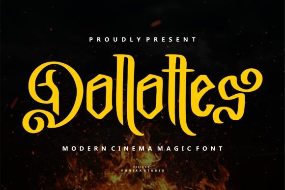 Dollottes: The Bold Blackletter Font for Spooky, Stylish Design