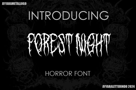 Forest Night: The Ultimate Metal Font for Branding and Band Logos