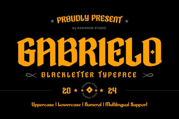 Gabrielo: The Modern Sans-Serif Blackletter Typeface