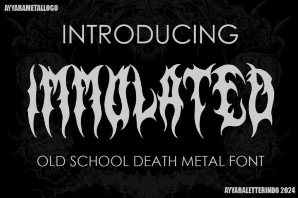 Immolated: A Heavy-Hitting Blackletter Font for Distinct Branding