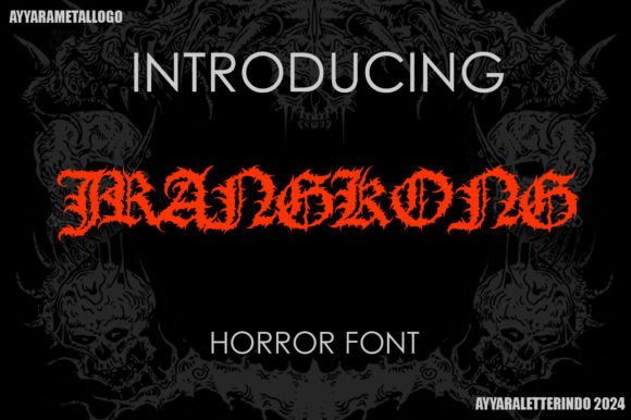 Jrankong: Elevating Brand Identity and Creative Projects with Bold Blackletter Typography