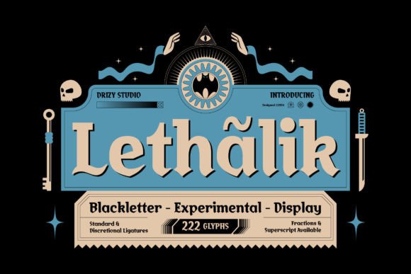 Lethalik: The Gothic Typeface That Redefines Dark Design