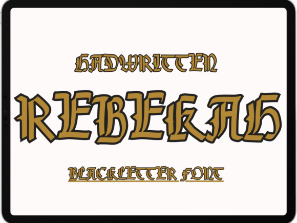 Rebekah: Bold Blackletter for Modern Projects