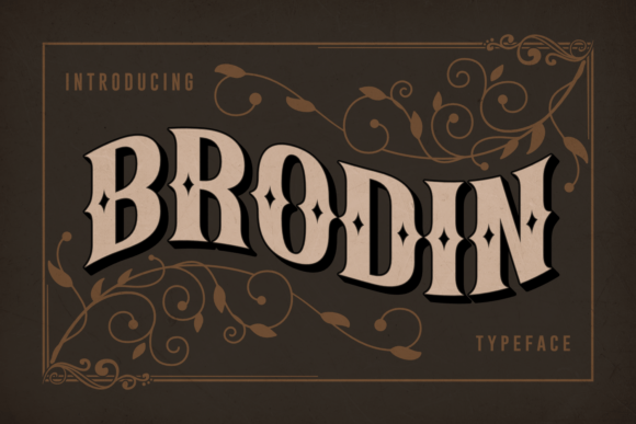 The Art of Bold Typography: Why Brodin Defines Vintage Grunge Aesthetics