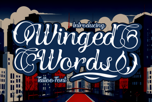 Winged Words: Elevating Design with Gothic Tattoo Aesthetics